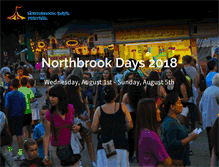 Tablet Screenshot of northbrookdays.com